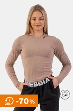 NEBBIA Ribbed long-sleeved T-shirt made of organic cotton