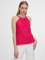 Orsay Dark pink női csipke tank top - női