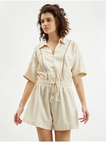 Orsay Beige női vászon jumpsuit - női