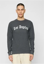 Los Angeles Text Crewneck Charcoal