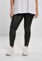 Women's Synthetic Leather Leggings Black