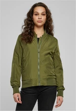 Women's Light Bomber Jacket - Olive