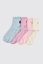 Trendyol 4-Pack Multi Color Cotton Knitted Socks