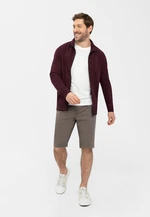 Volcano Man's Sweatshirt B-Tawin M01053-S23 Burgundy Melange