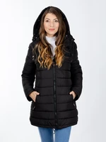 Women's winter jacket GLANO - black/black