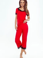 Pyjamas Eldar First Lady Aster kr/r S-XL red-black 033