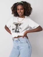 White T-shirt with printed photos