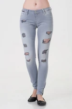 Tommy Jeans Jeans - Natalie 7/8 Zipper MDEST Grey