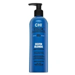 CHI Color Illuminate Silver Blonde Blue Shampoo tónovací šampon pre platinovo blond a šedivé vlasy 355 ml