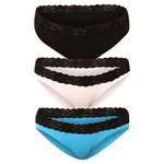 3PACK Women's Styx Briefs Sports Elastic Multicolored