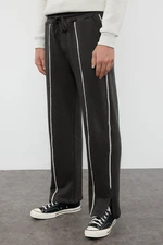 Trendyol Limited Edition Anthracite Wide Leg Croyoka Stitched Limited Edition Sweatpants