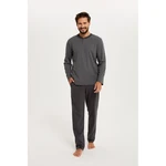 Balmer Men's Long Sleeves, Long Legs - Print/Graphite