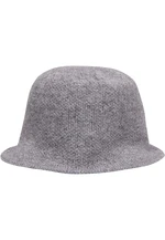 Knitted Bucket Beanie Heathergrey