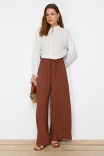 Trendyol Brown Loose Leg Woven Pants