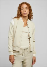 Women's inset College Sweat Jacket softseagrass/white