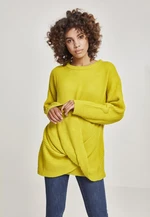 Women's Wrap Sweater - Yellow