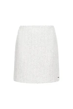 Tommy Hilfiger Sukňa - WOOL BLEND HERRINGB SHORT SKIRT šedá