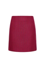 Tommy Hilfiger Skirt - WOOL BLEND HERRINGB SHORT SKIRT burgundy