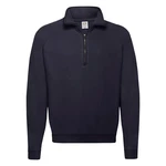 Granatowa bluza męska Zip Neck Sweat Fruit of the Loom