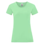 Iconic Women's Mint T-shirt in combed cotton Fruit of the Loom