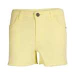Light yellow girls' denim shorts NAX Fedio