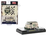 1960 Volkswagen Delivery Van Beige with Green Top (Weathered) "Quaker State" Limited Edition to 4400 pieces Worldwide 1/64 Diecast Model by M2 Machin