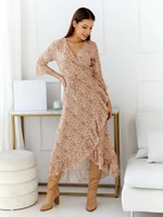 Beige dress Och Bella BI-24502-III. R12