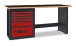 Pracovní stůl „Endurance“ s 6 zásuvkami, červený - Beta Tools