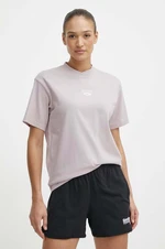 Bavlněné tričko Reebok Classic Archive Essentials růžová barva, 100076223