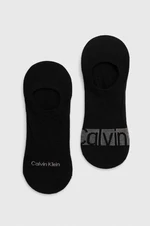 Ponožky Calvin Klein 2-pack pánské, černá barva