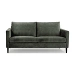 Zielono=szara sofa z aksamitnym obiciem Scandic Adagio, szer. 153 cm