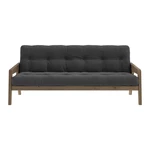 Szara sztruksowa rozkładana sofa 204 cm Grab – Karup Design