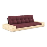 Bordowa rozkładana sofa 244 cm Base – Karup Design