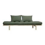 Sofa z zielonym obiciem Karup Design Pace Natural/Olive Green