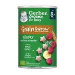 Gerber Organic Křupky s malinou a banánem BIO 8m+ 35 g