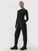 Women's jogger sweatpants with the addition of modal 4F - black