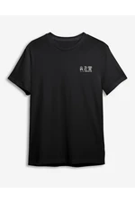 Trendyol Black Text Printed Regular Cut T-shirt