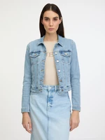 Light Blue Women's Denim Jacket Guess Sexy Trucker Jacket