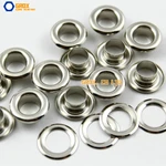 500 Set 13*7*5.5mm (Outer diameter * Inner diameter * Height) Silver Round Eyelet Grommet