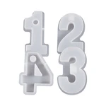 DIY Numbers Candlestick Silicone Mold Candle Holder Gypsum Resin Mold Handmade 517F