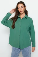 Trendyol Khaki Oversize/Wrap Shirt