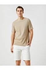 Koton Basic Bermuda Shorts Cotton Pocket Buttoned