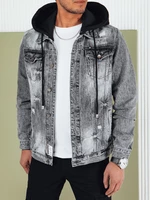 Men's Light Grey Denim Jacket Dstreet