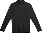 J.Lindeberg Tour Tech Mens Long Sleeve Black XL Polo