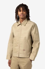 Bunda Dickies Lined Eisenhower DK0A4XK4KHK-beige, pánska, béžová farba, prechodná, DK0A4XK4KHK