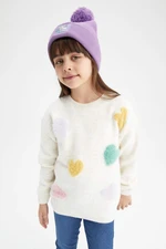 DEFACTO Girl Standard Fit Crew Neck Pullover