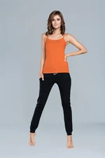 Ibiza T-shirt with narrow straps - orange