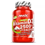 Amix Nutrition Vitamin D3 2500 I.U. s vápníkem - 120 kapslí