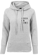 Ladies Never On Time Hoody Grey