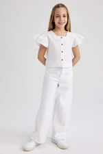 DEFACTO Girl Wide Leg Cotton Trousers